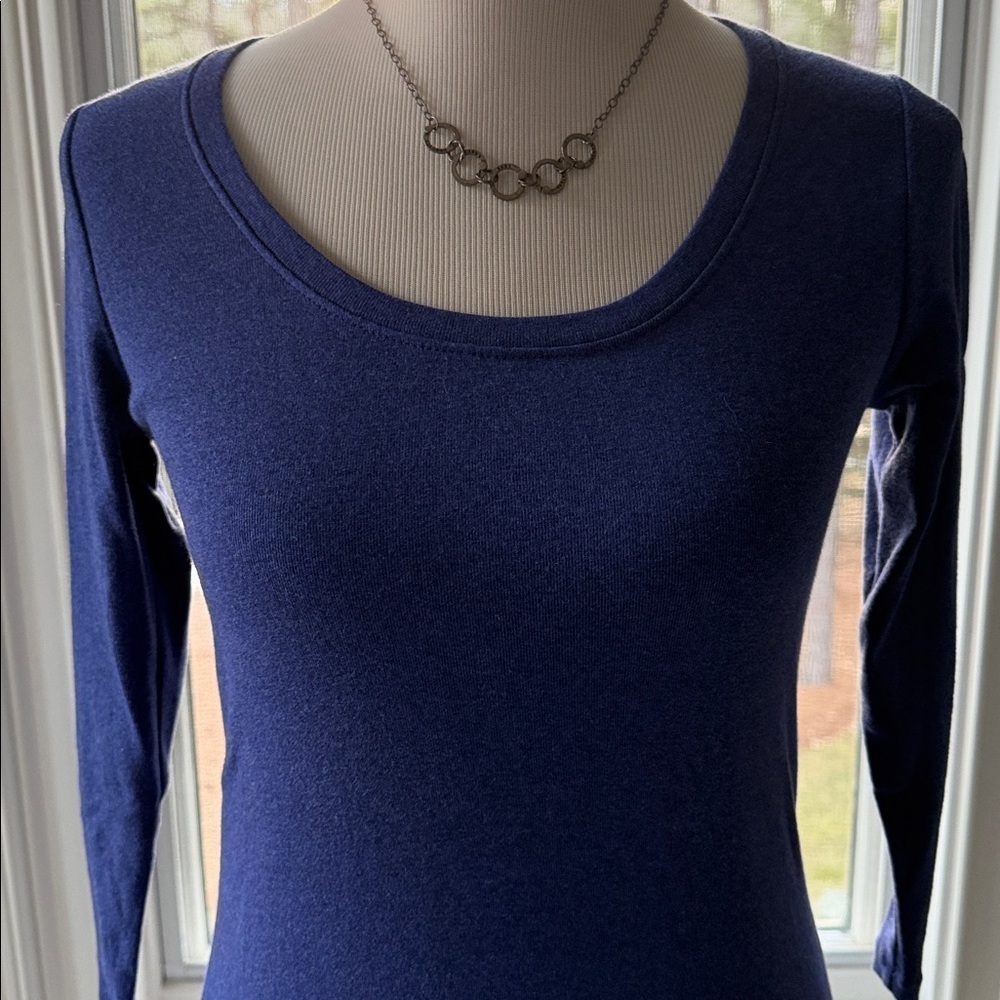 Eddie Bauer Outdoor 3/4 Sleeve 100% Cotton Scoop neck Tee, Small, Like New - Picture 2 of 7